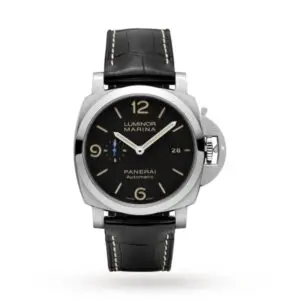 Replica Panerai Luminor Men Automatic Black Alligator Watch PAM01312