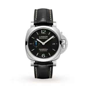 Replica Panerai Luminor Men Automatic Black Alligator Watch PAM01392
