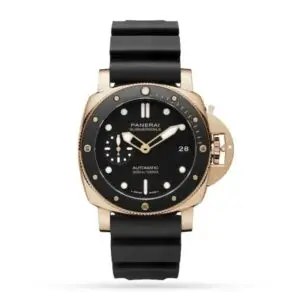 Replica Panerai Luminor Men Automatic Black Rubber Watch PAM01164