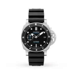 Replica Panerai Submersible Men Automatic Black Rubber Watch PAM00683