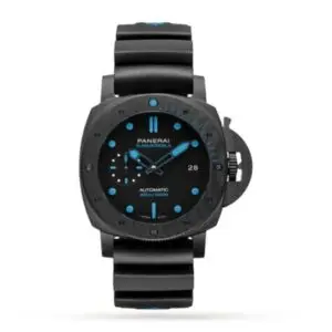 Replica Panerai Submersible Men Automatic Black Rubber Watch PAM00960