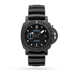 Replica Panerai Submersible Men Automatic Black Rubber Watch PAM01231