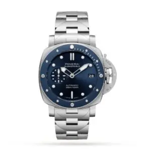Replica Panerai Submersible Men Automatic Blue Stainless Steel Watch PAM01068