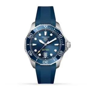 Replica TAG Heuer Aquaracer Men Automatic Blue Rubber Watch WBP201B.FT6198