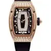 Richard Mille RM 07-01 'Ladies' Rose Gold Diamond Set Onyx Dial