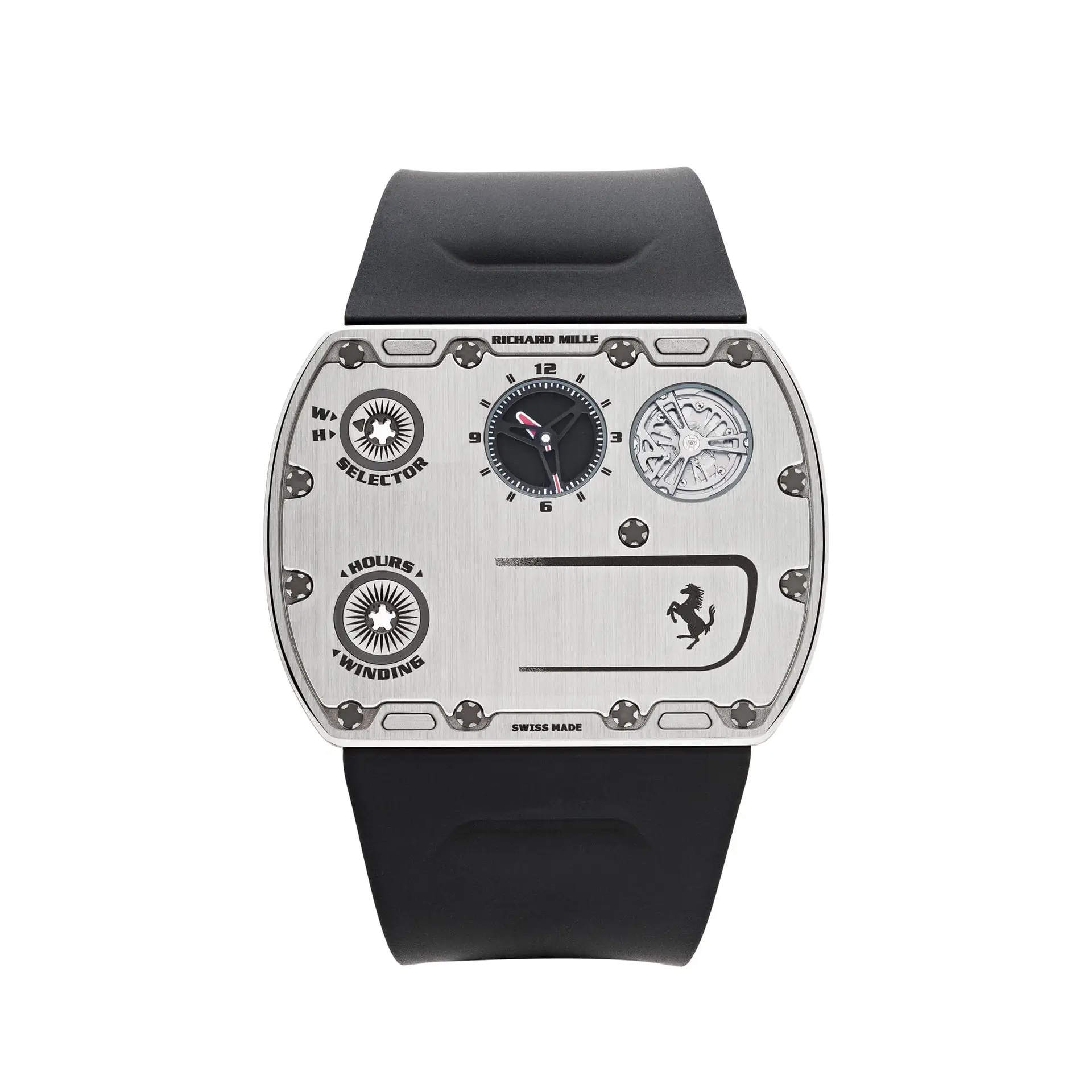 Richard Mille RM UP-01 Ferrari Ultraflat Titanium Silver Dial Limited Edition of 150 Richard Mille RM UP-01 Ferrari Ultraflat Titanium Silver Dial Limited Edition of 150