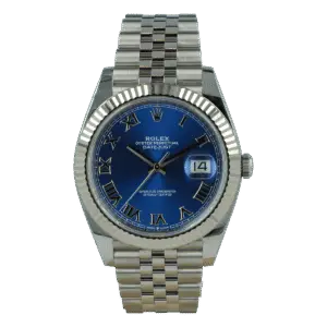 Rolex Datejust Blue Dial 126334 Jubilee Roman Dials 41 mm