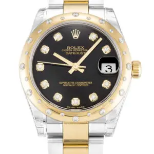 Rolex Datejust Mid-Size Black Dial 178343 31 mm