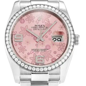 Rolex Datejust Pink Floral Dial 116244 36 mm