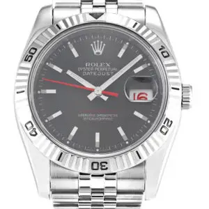 Rolex Datejust Turn-O-Graph Grey Dial 116264 36 mm