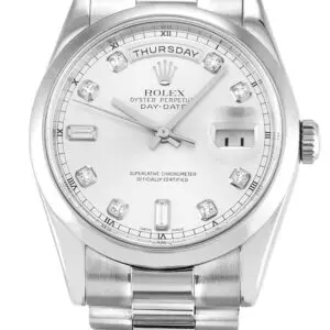 Rolex Day-Date II Silver Dial 218239 40 mm