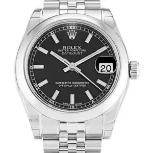 Rolex Lady-Datejust Black Dial 178240-3 31 mm