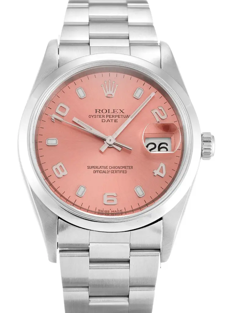 Rolex Oyster Perpetual Date Salmon Dial 15200 34 mm Rolex Oyster Perpetual Date Salmon Dial 15200 34 mm