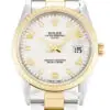 Rolex Oyster Perpetual Date White Dial 15223 34 mm