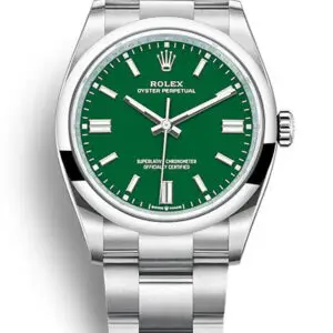 Rolex Oyster Perpetual Lady Green Dial 126000 36 mm