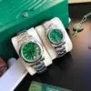 Rolex Oyster Perpetual SS/SS Green/Stk 31/41 mm