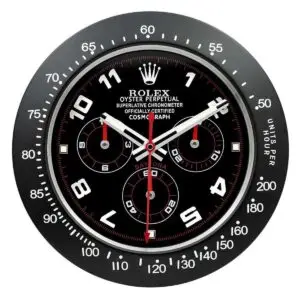 ROLEX WALL CLOCK – DAYTONA BLACK/RED