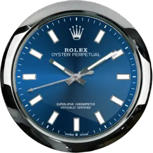 ROLEX WALL CLOCK – OYSTER PERPETUAL BLUE