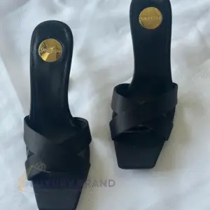 SAINT LAURENT Silk Opyum Mules