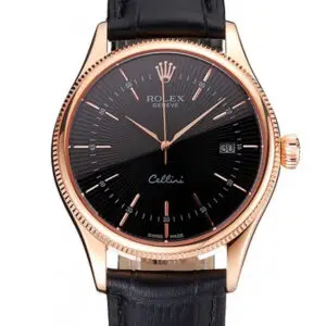 Superclone Rolex Cellini Black Dial REP016799