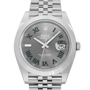 Superclone Rolex Datejust Rhodium Dial 126300 "Wimbledon" Jubilee 41 mm