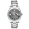 Superclone Rolex Datejust Rhodium Dial 126334 "Wimbledon" Flutted/Oyster 41 mm