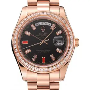 Superclone Rolex Day-Date Black Dial 1454102 40 mm