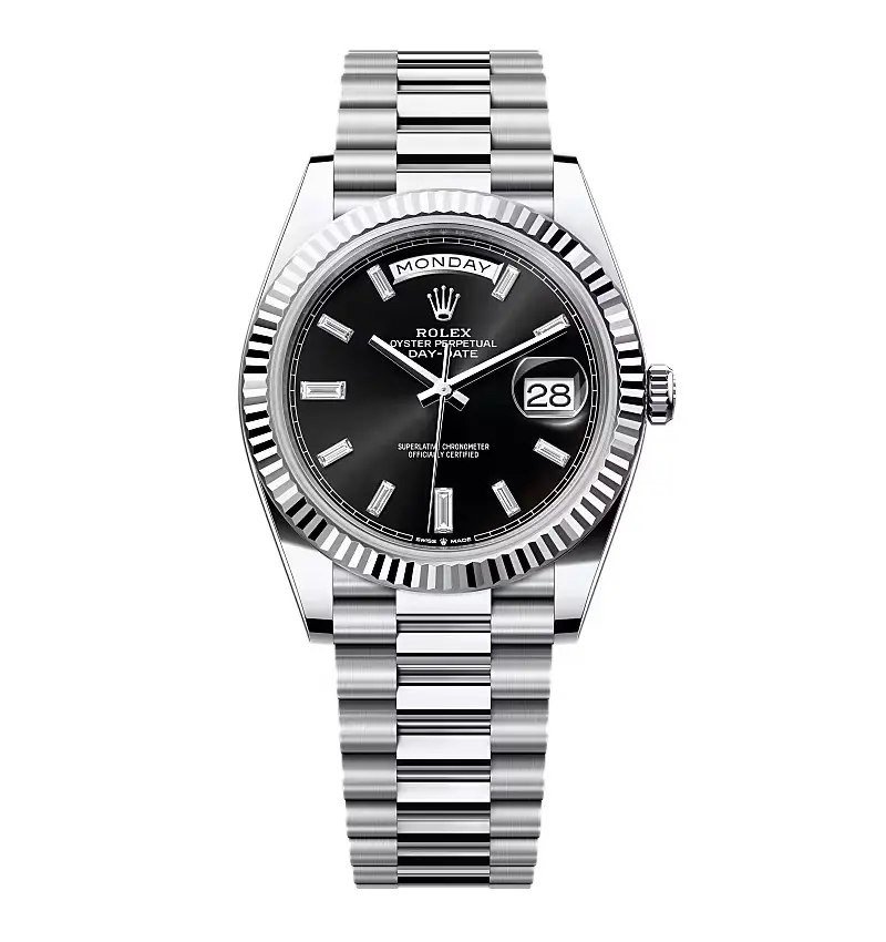 Superclone Rolex Day-Date Bright Black Diamond Dial 228236-0004 40 mm Superclone Rolex Day-Date Bright Black Diamond Dial 228236-0004 40 mm