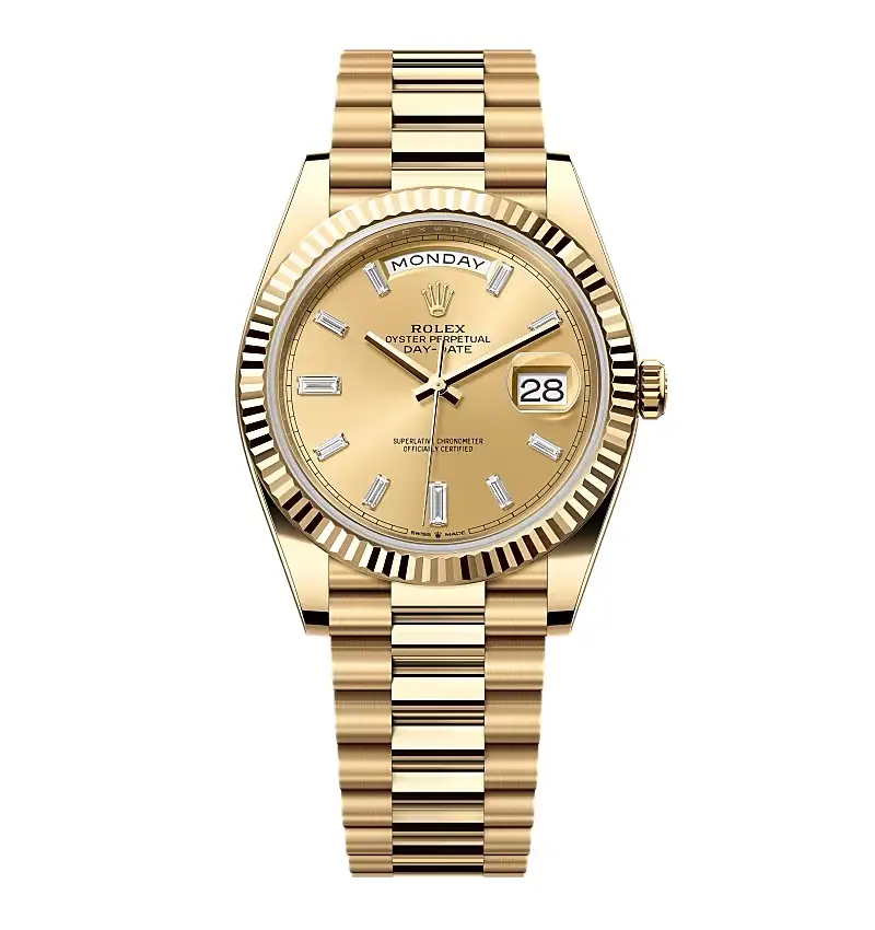 Superclone Rolex Day-Date Champagne Diamond Dial 228238-0005 40 mm Superclone Rolex Day-Date Champagne Diamond Dial 228238-0005 40 mm
