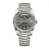 Superclone Rolex Day-Date Grey Stick Tapestry Dial 228239-0002 40 mm