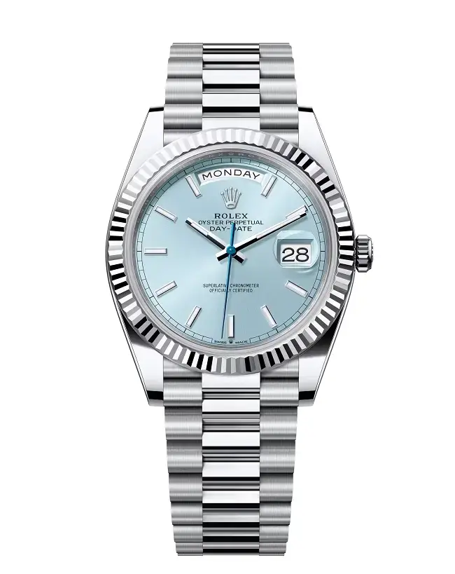 Superclone Rolex Day-Date Ice blue Dial 228236 40 mm Superclone Rolex Day-Date Ice blue Dial 228236 40 mm
