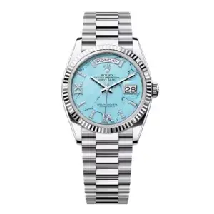 Superclone Rolex Day-Date Turquoise Diamond Dial 128236-0011 36 mm